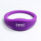 OEM colorful passive rfid silicone rubber wristband for Access Control supplier