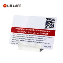 China Transparent RFID Magnetic Strip Contactless IC Smart Combination Dual Interface Card supplier